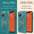 Monogram Personalized Turquoise Damask iPhone Case